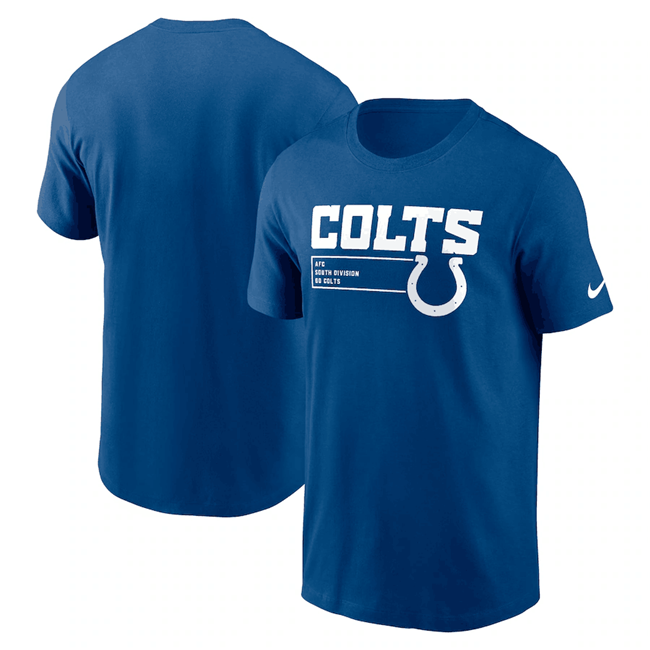 Men's Indianapolis Colts Blue Division Essential T-Shirt